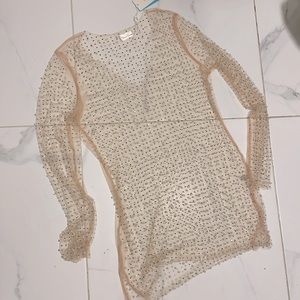 Pearl Sheer Coverup Dress